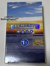 Fully Sealed BOX of 25 packs ELEMENTS 1 1/4 1.25 Ultra Thin Rice Rolling papers