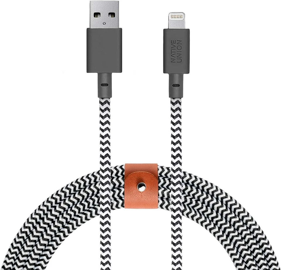 Native Union 10' Ultra-Strong Reinforced Apple MFI-Certified Lighting USB Cable - Image 2 of 2