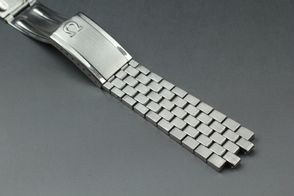 EXC+5* OMEGA 1040 18mm Men Watch Stainless Steel Bracelet Belt