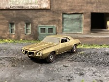 1969 Pontiac Trans Am Rusty Weathered Custom 1/64 Diecast Barn Find Auto World