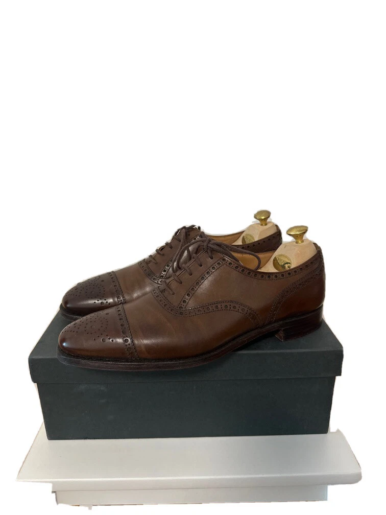Crockett & Jones Westfield UK8.5 E-width Dark Brown burnished Calf