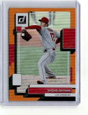 2022  Donruss Holo Orange #147 Shohei Ohtani Image Variation Pitching VAR Angels