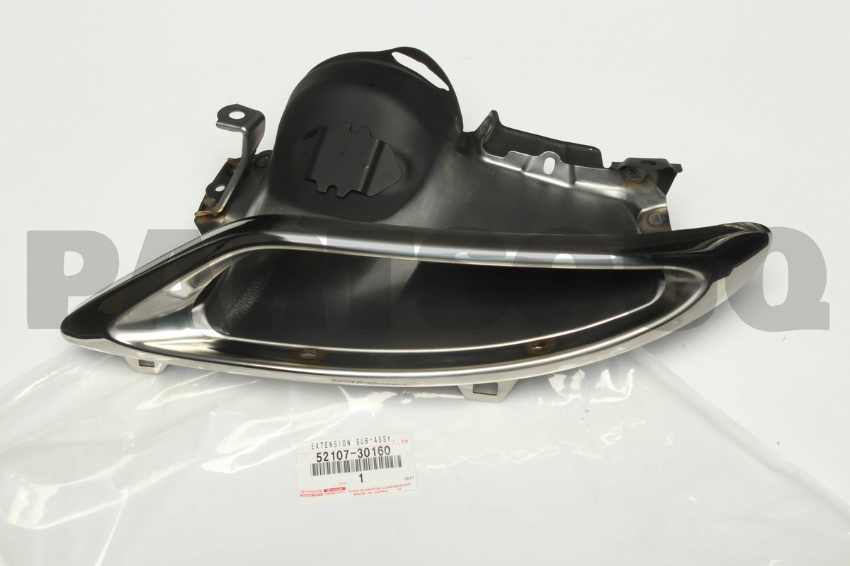 5210730160 Genuine Toyota EXTENSION, REAR BUMPER, LH 52107-30160
