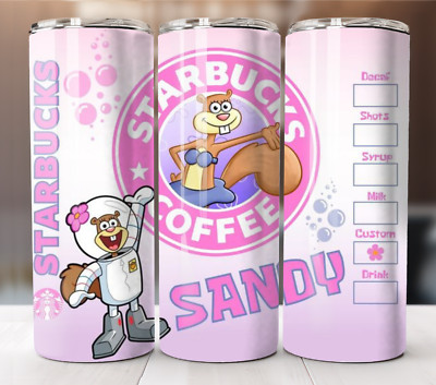 Sandy Cheeks 20oz Insulated Stainless Steel Tumbler with Straw - SpongeBob Gift