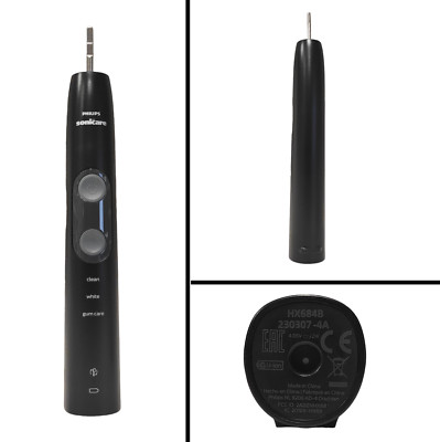 Black Toothbrush Handle HX684B Compatible With PHILIPS Sonicare ProtectiveClean
