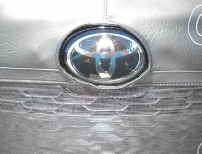 LeBra Front End Mask Cover Bra For 2009-2010 Toyota Corolla S And XRS – Black Vinyl