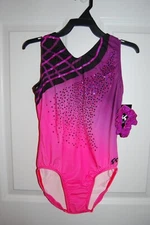 GK Elite Gymnastics Leotard - Adult Small - Blushing Sunsets