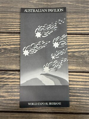 Vintage Australian Pavilion Brochure World Expo 88 Brisbane Fold-Out Guide