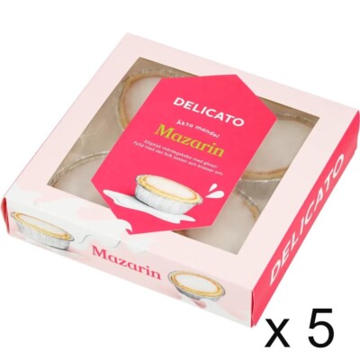 Delicato Mazarin 5-pack (5x220 grams) - Swedish Fika
