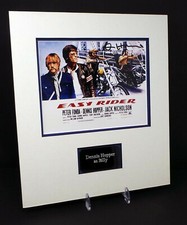 Dennis HOPPER Easy Rider Billy RARE Signed & Mounted 10x8 Photo + COA