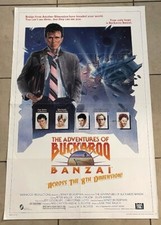 Original BUCKAROO Banzai 1984 Film Movie Poster Peter Weller (Folded) 27x41