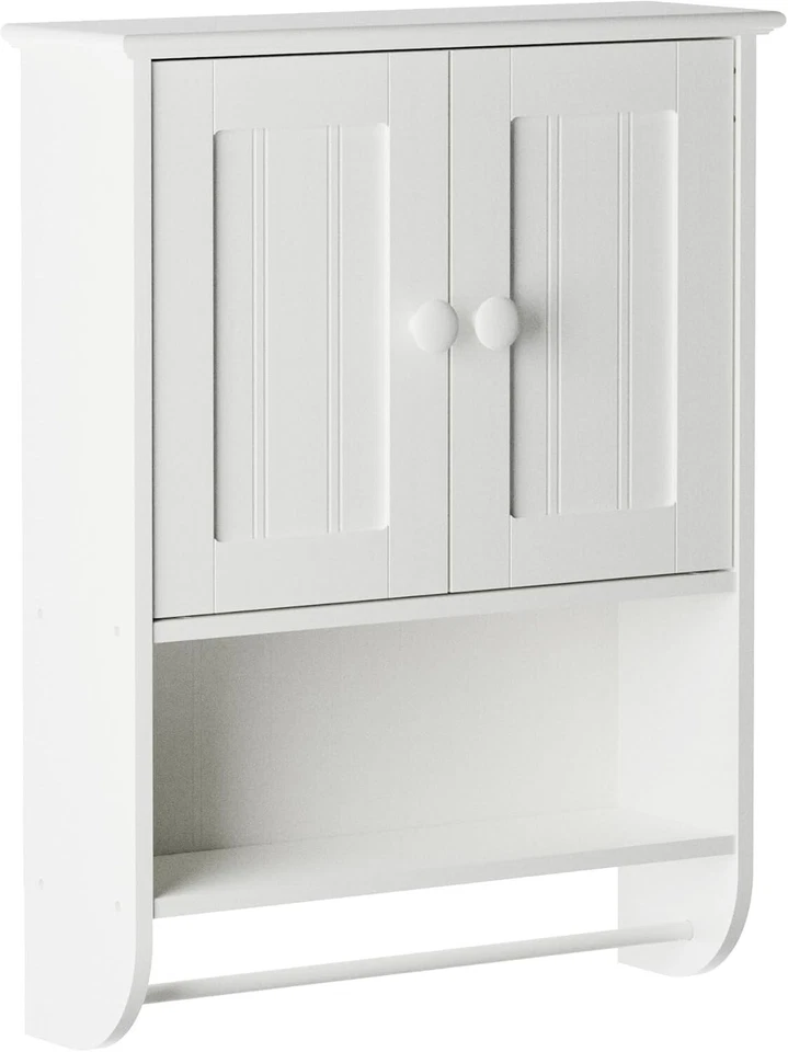 Armario de Pared 25.63" H x 19.4" W x 5.75" D Madera Blanca - Zenith 9114W Foto 2 de 4