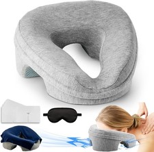 Face Down Pillow Massage Headrest for Bed, Stomach Sleeping Pillow, Face Crad...