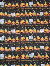 HALLOWEEN PUMPKIN FABRIC 2YDS X 44" Springs Living