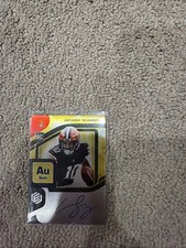 2021 Panini Elements Football Gold Anthony Schwartz Rookie Card /79 On Card Auto