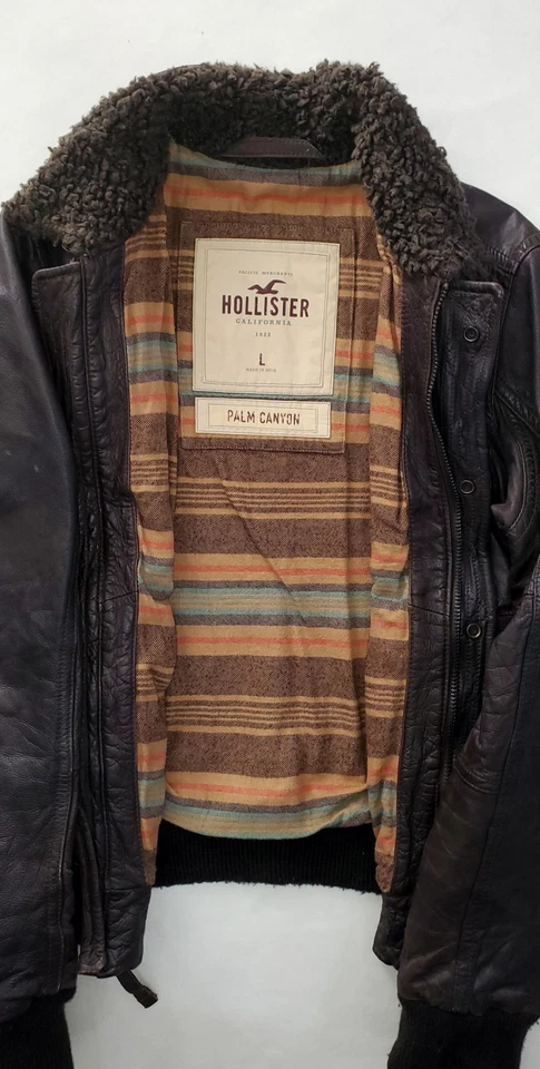 Chaqueta de cuero Hollister Palm Canyon talla grande Foto 4 de 4