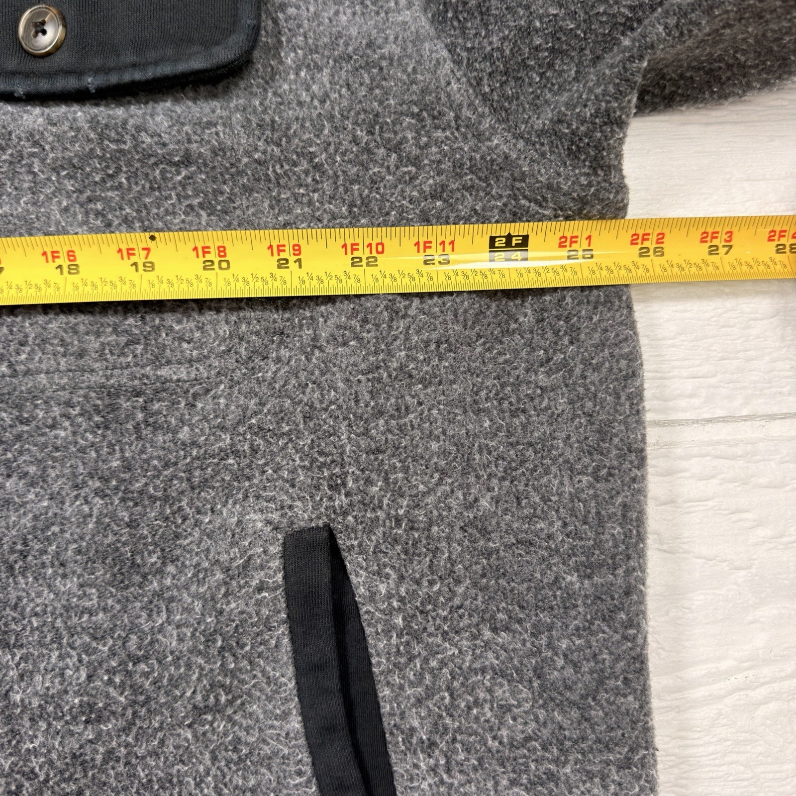 Gray Oversized Shacket Jacket Cozy Distressed Wom… - image 8