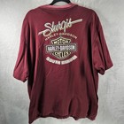 VTG 2006 Harley Davidson Sturgis T shirt Mens 2XL fits As XL Burgundy Y2K Biker
