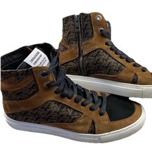 Zadig Voltaire Sneakers Sz 39 Leather Sz 8.5 High Flash Glitter