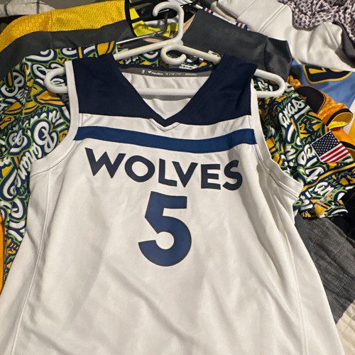 Fanatics Minnesota Timberwolves Anthony Edwards #5 Jersey Men’s M White Navy