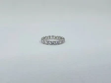 Diamonique 100-Facet Cubic Zirconia Eternity Band Sterling Silver