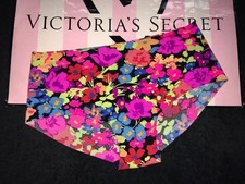 NWT VICTORIA'S SECRET PINK NO-SHOW SEAMLESS HIPSTER PANTIES NEON FLORAL SIZE M