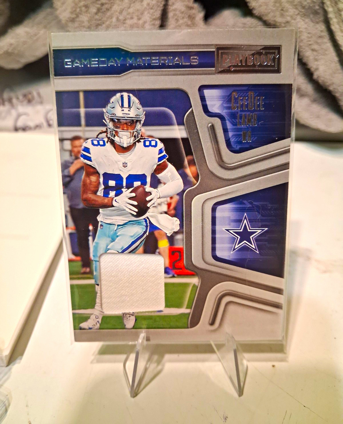 Panini 2023 Playbook Gameday Materials GM-15 CeeDee Lamb Cowboys Mem