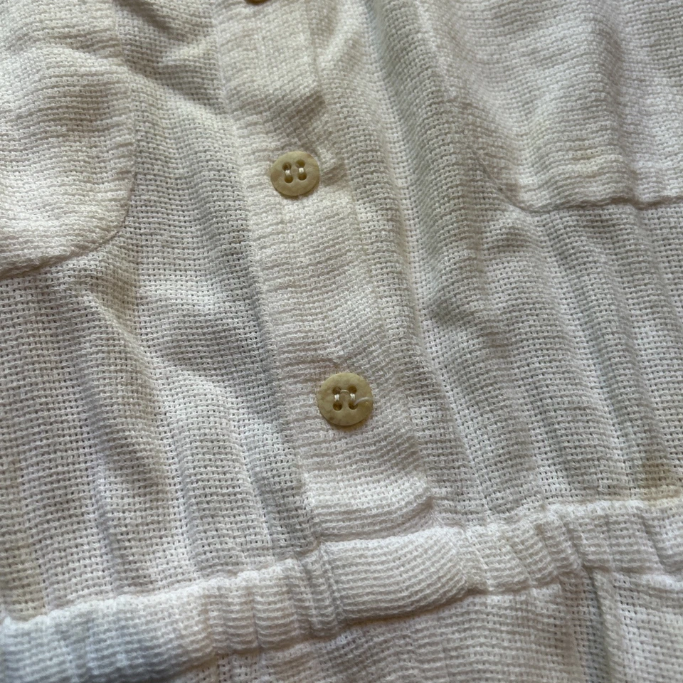 Maxi Vestido Vintage Años 80 Banana Republic Manga Corta 100% Algodón Talla Pequeña Foto 4 de 4