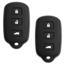 2 Key Fob Remote Skin Shell Case Cover Replacement for Toyota HYQ12BBX