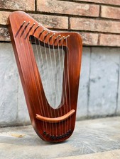 Rosewood Triangle Lyre Harp 10 Metal Strings With Free Bag Tuning Key  Strings