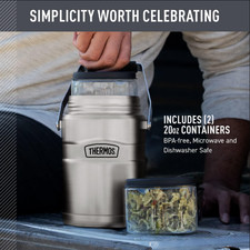 NEW - THERMOS 47 ounce Stainless King Vacuum-Insulated Food Jar