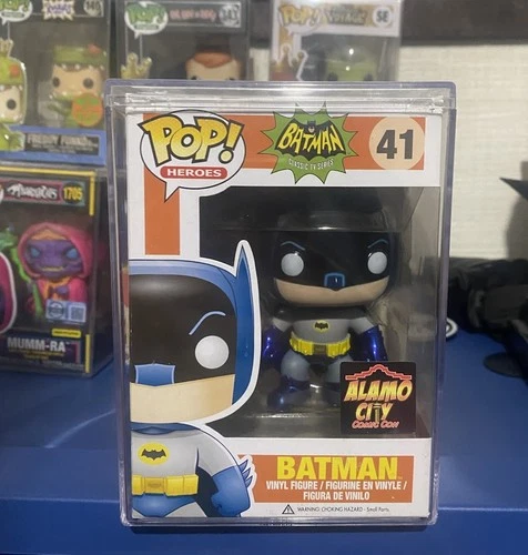 2013 Funko Pop Heroes Batman Adam West Metallic #41  Alamo City Comic Con Stack
