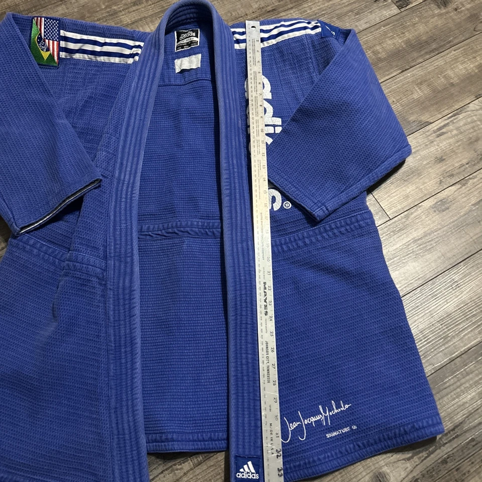 Adidas джиу-джитсу синий винтажный редкая!! Signature серия размер 190 - Изображение 4 из 4