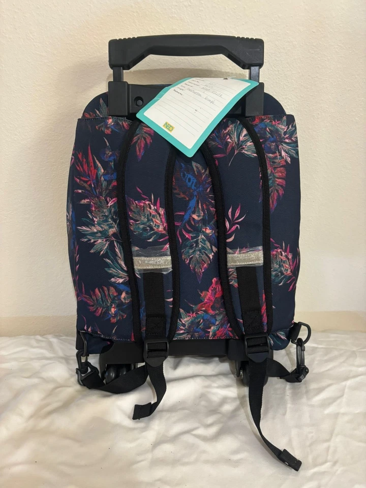 Mochila Roxy School Roller Bag Niños Floral Surf Colegio Universidad De Colección Nueva Foto 3 de 3