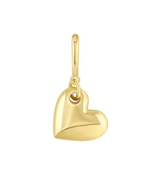 - Lou Heart Parker Charm - 18k Gold Plated Brass - Elegant Heart Design - Eas...