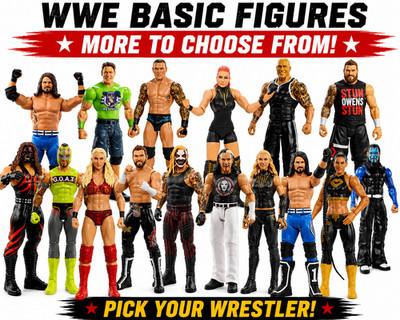 WWE Basic Series Action Figure Mattel Cena Punk Reigns Rock Lesnar Mysterio