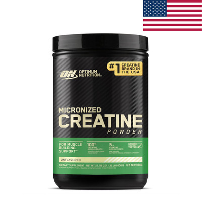 Optimum Nutrition Creatine Monohydrate Powder 120 Servings Unflavored 600g