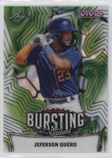 2025 Leaf Vivid Bursting with Talent Green Lava 1/1 Jeferson Quero #TB-74 17uv