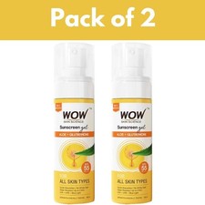 WOW Skin Science Sunscreen Gel, SPF 55 PA  , UVA  UVB Protection 100ml