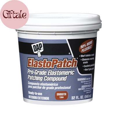 Elastopatch Smooth Flexible Patching Compound, White, 32 Oz (7079812278)