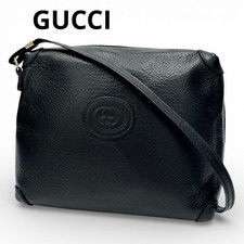 Borsa a tracolla Gucci in pelle nera autentica G03101363