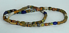 28" Ghana Sand Cast Glass Beads Ghana Bead African Art 62