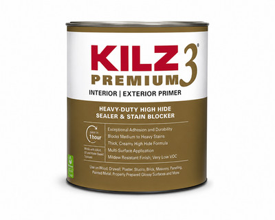 Kilz 3 Premium Primer 1 qt SEALER & STAIN BLOCKER Heavy-Duty High Hide 13002