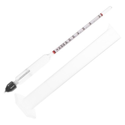 Alcohol Meter Hydrometer with Measuring Cylinder for Testing