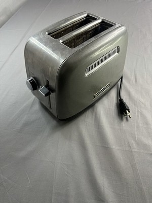 KitchenAid 2-Slice Wide-Slot Stainless Steel Toaster Bagel Cancel Browning