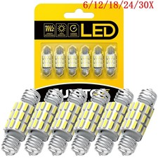 White 31-36MM Festoon Dome Map Interior LED Light Lamp Bulb 6411 6418 2~10X