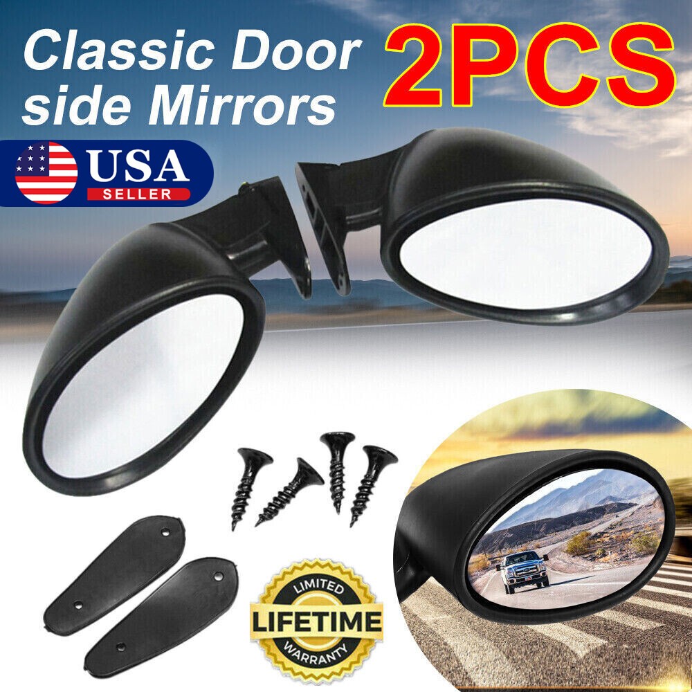 2X Sport Side View Car Mirrors For SUV Car Truck Van Traffic Safety Universal thumbnail 6