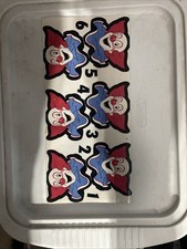 Bozo the Clown Bucket Bonanza Grand Prize Game Original Stickers