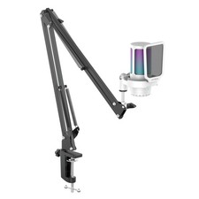 Gaming Microphone for PC with Boom Arm, Podcast Condenser Mic with Pop Filter...