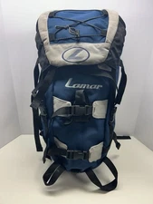 Lamar Internal Frame Hiking Backpack Blue Gray 25x12 in Outdoor Trail Pack